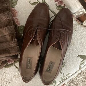 Alfani Brown Leather Oxford Shoes